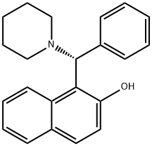 1-((R)-PHENYL(PIPERIDIN-1-YL)METHYL)NAPHTHALEN-2-OL 结构式