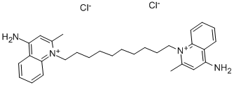 地喹氯铵 结构式