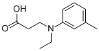 B-ALANINE, N-ETHYL-N-(3-METHYLPHENYL)- 结构式