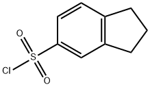 二氢化茚-5-磺酰氯 结构式