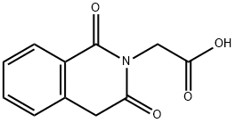 (1,3-DIOXO-3,4-DIHYDROISOQUINOLIN-2(1H)-YL)ACETIC ACID 结构式