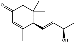 (6R,7E,9R)-9-Hydroxy-4,7-megastigmadien-3-one 结构式