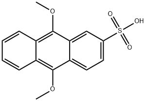 9,10-dimethoxyanthracene-2-sulfonate 结构式