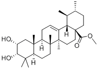 2,3-DIHYDROXY-(2ALPHA,3ALPHA)-URS-12-EN-28-OIC ACID METHYL ESTER 结构式