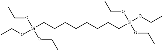 1,8-二(三乙氧基硅烷基)辛烷 结构式