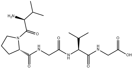 H-VAL-PRO-GLY-VAL-GLY-OH 结构式