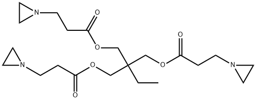 三羟甲基丙烷-三(3-吖丙啶基丙酸酯) 结构式