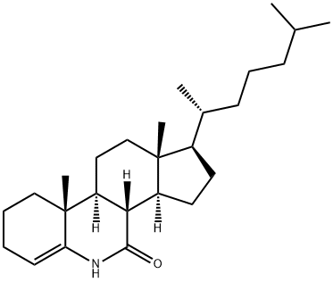 6-Azacholest-4-en-7-one 结构式