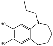 1H-1-Benzazepine-7,8-diol, 2,3,4,5-tetrahydro-1-propyl- (9CI) 结构式