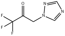 2-Propanone,  1,1,1-trifluoro-3-(1H-1,2,4-triazol-1-yl)- 结构式