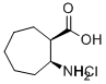 (1R,2S)-(-)-2-氨基环庚烷甲酸盐酸盐 结构式