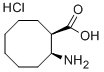 (1R,2S)-2-AMINO-CYCLOOCTANECARBOXYLIC ACID HYDROCHLORIDE 结构式