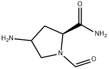 2-Pyrrolidinecarboxamide, 4-amino-1-formyl-, (2S)- (9CI) 结构式