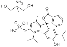 百里酚酞单磷酸 2-氨基-2-甲基-1,3-丙二醇盐 结构式