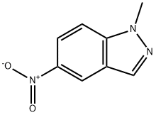 1-甲基-5-硝基-1H-吲唑 结构式