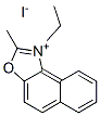 1-ethyl-2-methylnaphth[1,2-d]oxazolium iodide  结构式