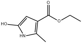 5-Hydroxy-2-methyl-1H-pyrrole-3-carboxylic acid ethyl ester 结构式