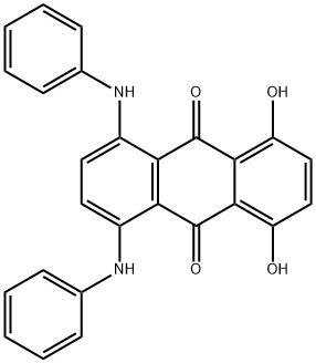 1,4-dihydroxy-5,8-bis(phenylamino)anthraquinone 结构式