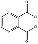 吡嗪-2,3-二甲酰氯 结构式