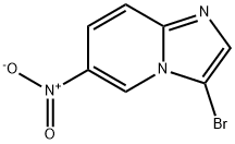 3-溴-6-硝基咪唑并[1,2-A]吡啶 结构式