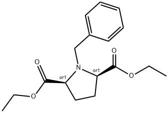 顺-1-苄基-吡咯烷-2,5-二羧酸二乙酯 结构式