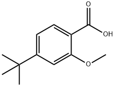 4-叔丁基-2-甲氧基苯甲酸 结构式