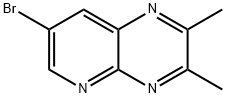 7-BROMO-2,3-DIMETHYLPYRIDO[2,3-B]PYRAZINE 结构式