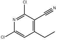 2,6-二氯-4-乙基氰吡啶 结构式