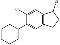 1,6-Dichloro-5-cyclohexylindane 结构式