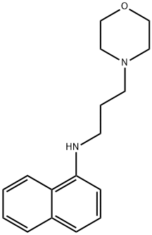 4-[3-(1-萘基氨基)丙基]吗啉	 结构式