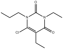 1-propyl-3,5-diethyl-6-chlorouracil 结构式