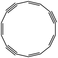 1,3,7,11-Cyclotetradecatetrene-5,9,13-triyne 结构式