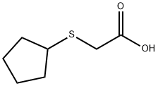 (环戊硫基)乙酸 结构式