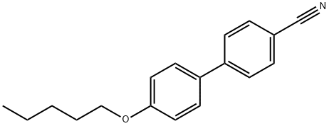 4-戊氧基-4'-氰基联苯 结构式