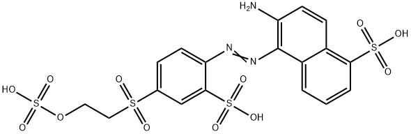 6-amino-5-[[2-sulpho-4-[[2-(sulphooxy)ethyl]sulphonyl]phenyl]azo]naphthalene-1-sulphonic acid 结构式