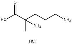 2,5-二氨基-2-甲基戊酸盐酸盐 结构式
