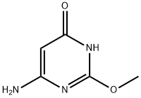 6-氨基-2-甲氧基-4-嘧啶酮 结构式