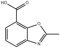2-甲基苯并[D]恶唑-7-羧酸 结构式