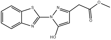 2-(1-(苯并[D]噻唑-2-基)-5-羟基-1H-吡唑-3-基)乙酸甲酯 结构式