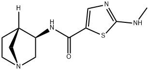 5-Thiazolecarboxamide,N-(1R,3R,4S)-1-azabicyclo[2.2.1]hept-3-yl-2- 结构式