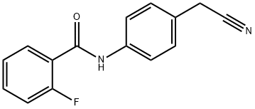 Benzamide, N-[4-(cyanomethyl)phenyl]-2-fluoro- (9CI) 结构式