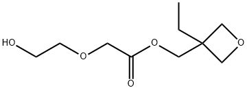 Acetic acid, (2-hydroxyethoxy)-, (3-ethyl-3-oxetanyl)methyl ester (9CI) 结构式
