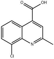 8-chloro-2-methylquinoline-4-carboxylic acid(SALTDATA: FREE) 结构式