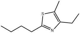 2-Butyl-4-ethyl-5-methylthiazole 结构式