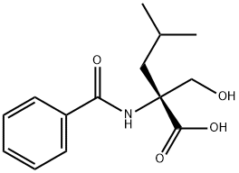 DL-N-苯甲酰-2-异丁基丝氨酸 结构式