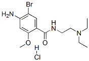4-amino-5-bromo-N-[2-(diethylamino)ethyl]-2-methoxybenzamide monohydrochloride 结构式