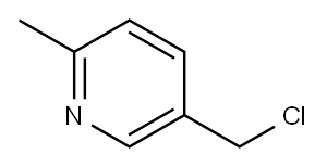 5-(氯甲基)-2-甲基吡啶 结构式
