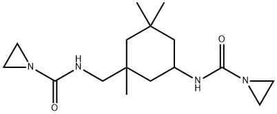 1-[[[3-[[(aziridin-1-ylcarbonyl)amino]methyl]-3,5,5-trimethylcyclohexyl]amino]carbonyl]aziridine 结构式