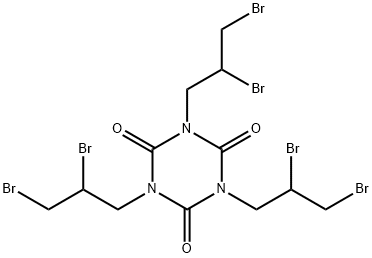 三(2,3-二溴丙基)异氰脲酸酯 结构式