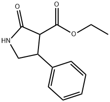 乙基2-羰基-4-苯基吡咯烷-3-羧酸 结构式